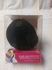 Degrees by 180s Mens/ Women's Discovery Ear Warmers Black Fleece Behind Head NEW