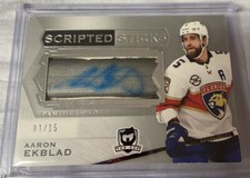 2018-19  UD THE CUP SCRIPTED STICKS AARON EKBLAD /15 AUTO STICK WOW