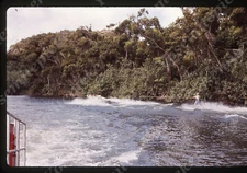 sl65  Original slide  1980's Hawaii Wailua River  water ski 835a