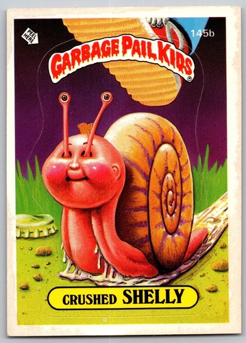 1986 Topps Garbage Pail Kids Series 4 GPK Card Crushed SHELLY 145b