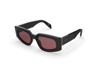 Retrosuperfuture Sonnenbrille 77Q Tetra Fantome Schwarz Bordeaux Mann Frau