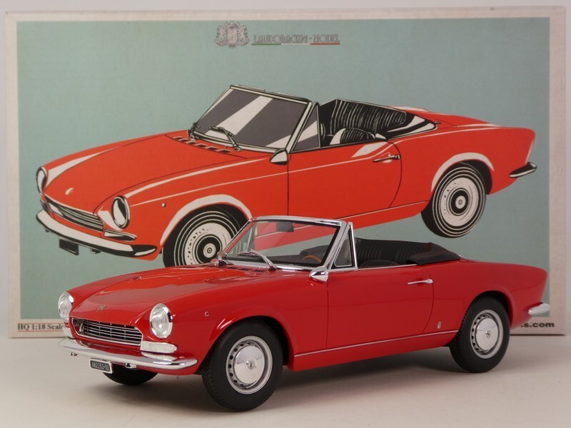 FIAT 124 SPIDER 1:18 スケールモデル Laudoracing Fiat 124 Sport Spider Red 1968 1/18 LM172A | eBay