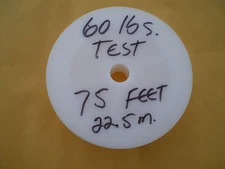 STAINLESS STEEL BLACK WIRE LEADER 75 FEET (22.5m) 60 lbs TEST 1X7 STRAND+SLEEVES