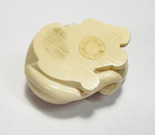 Vintage Franklin Mint Sleeping Cat Cream Color Animal Decor Collectible - Picture 6 of 9