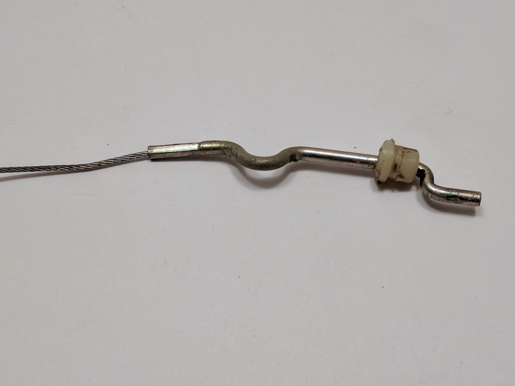 Genuine BMW E30 Seatback component. Unlock cable. 329 mm 