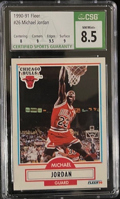 1990-91 Fleer - Michael Jordan #26 No Black Line Under