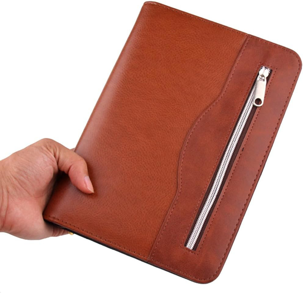 Gift for Men,SAYEEC A5 Executive Conference Folder Travel Portfolio Ringbinder
