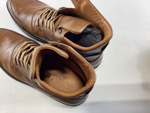 Mens Mezlan Brown Leather High Top Sneaker Dress Shoes 12M NWOB - Picture 6 of 8