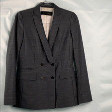 Elie Tahari Gray double breasted blazer