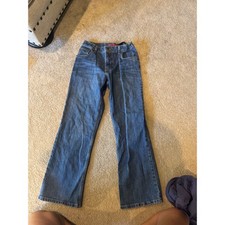Wrangler Classic Boys Regular Fit Jeans Medium Wash Blue Denim Size 14 Regular