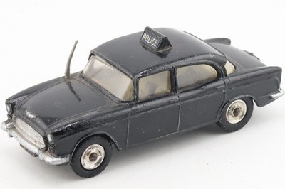 DINKY TOYS 256 * HUMBER HAWK POLICE CAR  * BLACK *  1:43 * 1960