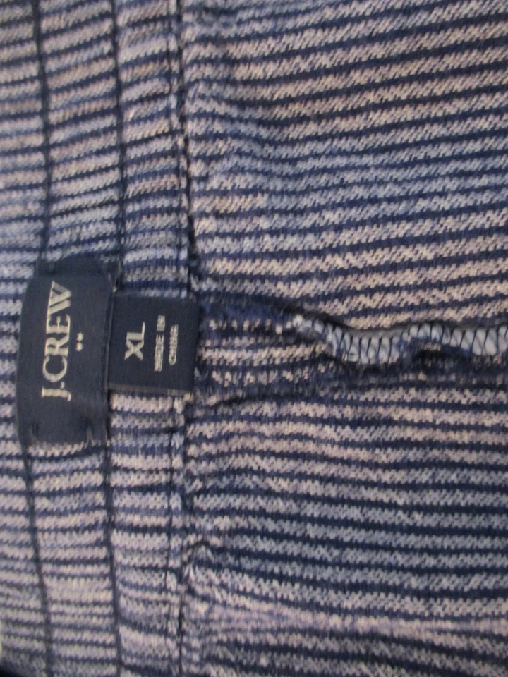 Шорты J Crew размер XL льняная смесь синие карманы эластичная талия - Изображение 3 из 4