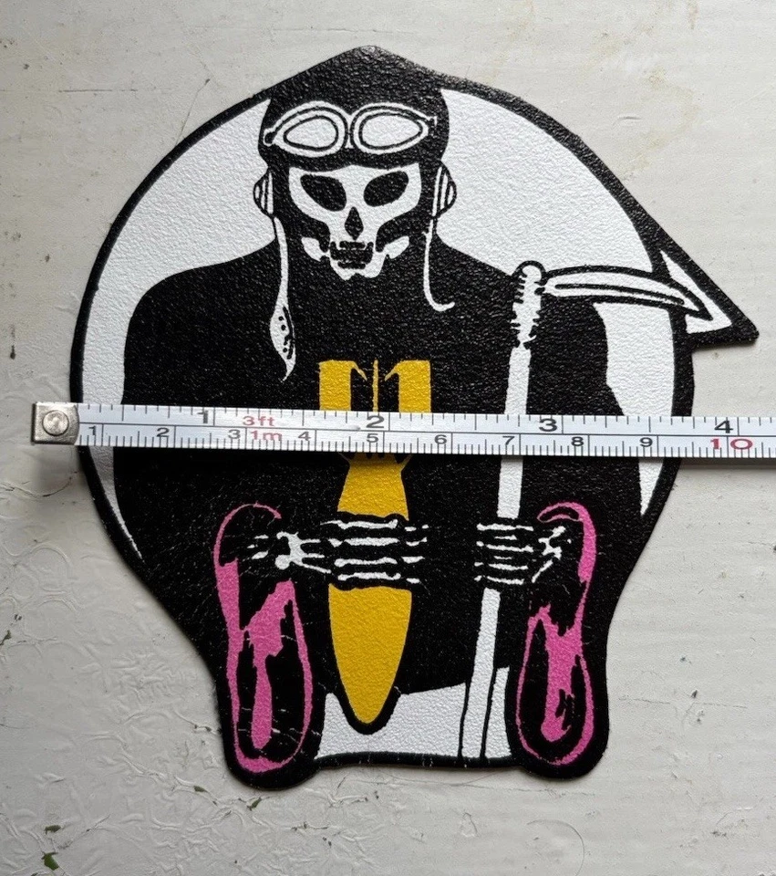 REPRO WWII USAAF Leather Patch 375th Bombardment Squadron WW2 Bomber Jacket - Image 3 of 4