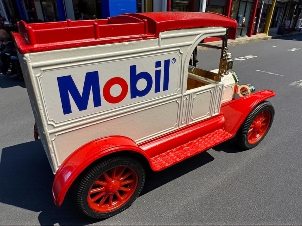 Mobil Motor Oil Transport 1913 MODELO "T" Banco de Entrega ERTL Diecast STOCK# 9743 Foto 4 de 4