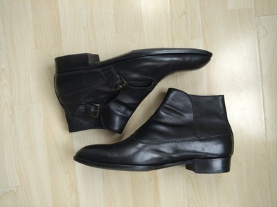 J.M. Weston Boots Monk Strap Size 12UK In Black
