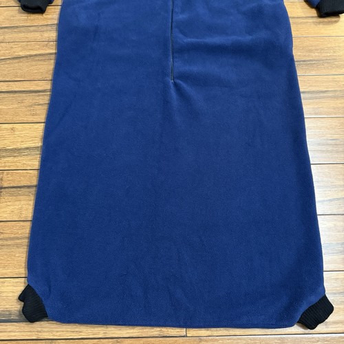 Trailridge Fleece PJ Pajama Sack Sleep Lounger Blue Adult One Piece OSFM *READ* - Picture 2 of 15
