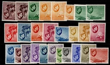SEYCHELLES GVI SG135-149, complete set, M MINT. Cat £550+