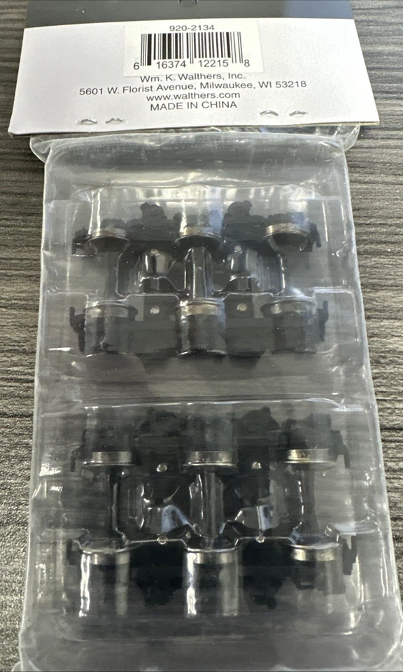 Walthers Proto HO #920-2134 GSC 11' Six Wheel Passenger Trucks - PS Super Dome - Image 3 of 4