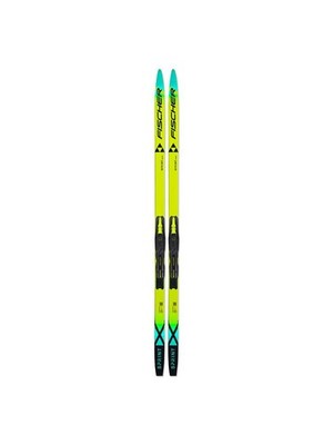 Fischer SPRINT CROWN MOUNTED Kinder Classic Langlaufski Einsteiger 25/26 gelb
