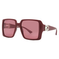 Gucci Red Flash Square Ladies Sunglasses GG1692S 005 54 GG1692S 005 54