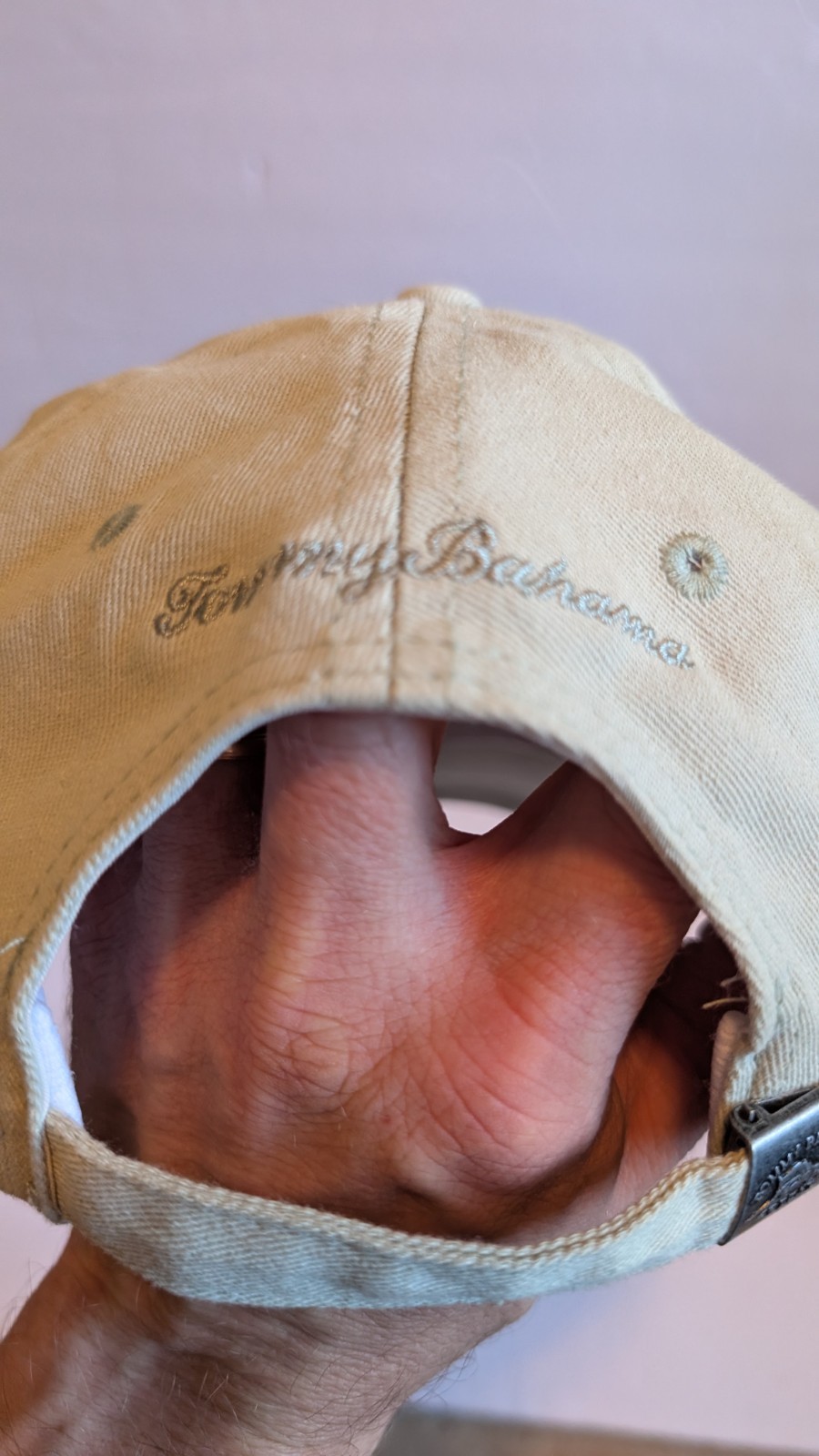 Tommy Bahama Hat Strapback Solid Tan - image 3