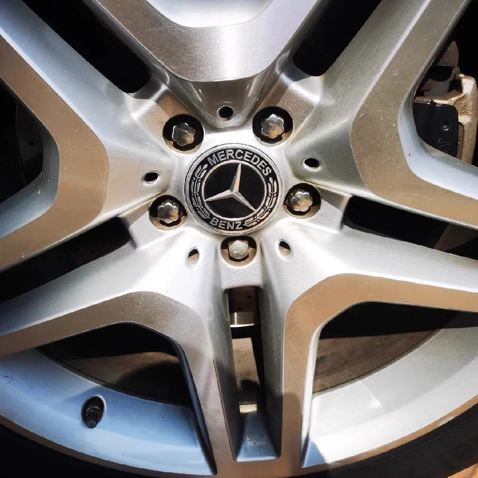 4PCS For Mercedes-Benz Wheel Rims Center Hub Caps Wreath Logo AMG Classic 75mm - Изображение 4 из 4