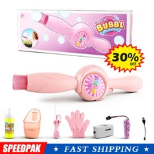 ColorfulSmoke BubbleMachine&Elastic Bubble Fog Wand-Fog SmokeBubbleMachine Gif t