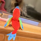 Ty Beanie Babies Lot of 2 Flamingo & Parrot Plush Beanie 1999 Small — photo 6