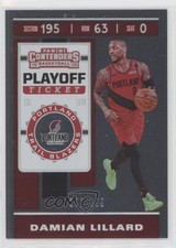 2019-20 Panini Contenders Playoff Ticket 107/199 Damian Lillard #20 s7f