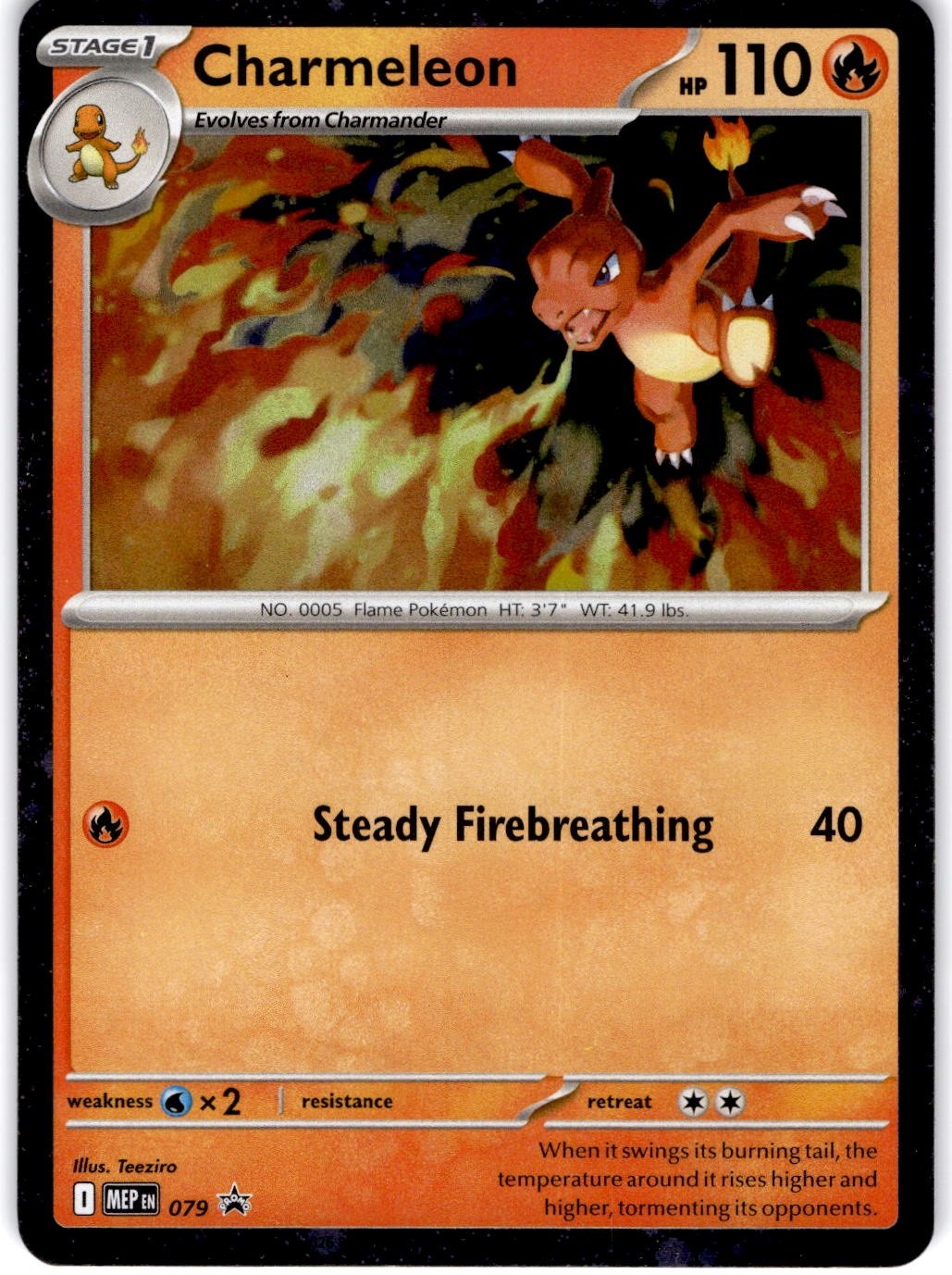 Pokemon Charmeleon Mega Evolution Black Star Promos #79 Holofoil Near Mint