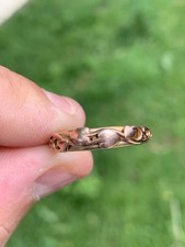 9Ct Rose Welsh Rose Gold Clogau Art Nouveau Ring 3.2 Grams