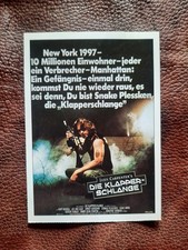 DIE KLAPPERSCHLANGE | 1980 | CINEMA Filmkarte Karte | Carpenter | Russell
