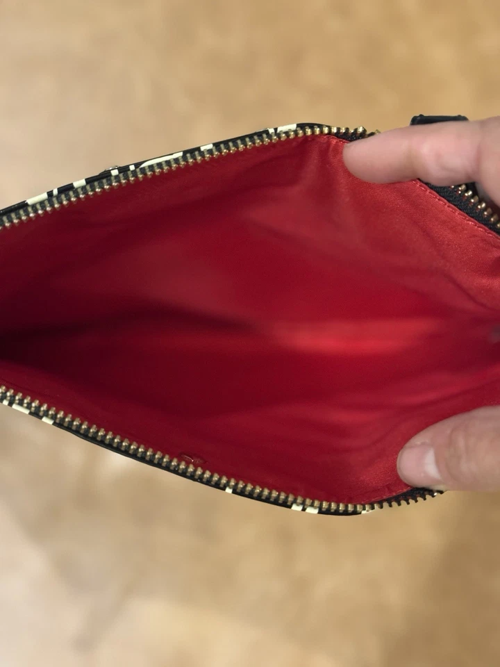 Kate Spade Garance Dore Georgie Zip Pouch/clutch Print Fabric/cowhide Patent OS - Image 3 of 4