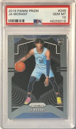 2019-20 Panini Prizm: Ja Morant #249 Memphis Grizzlies (RC) PSA 10 Gem Mint