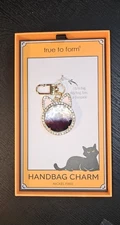True To Form Handbag Charm - Black Cat 