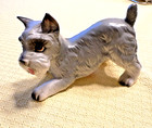 Vintage Lefton Schnauzer 2 Figurines Ceramic Porcelain Playful and Sitting Poses — photo 7