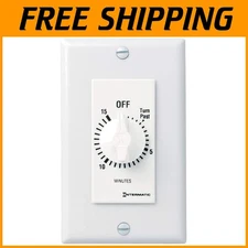 No-Electricity Needed Mechanical Timer - White