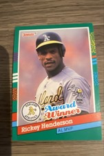 1991 Donruss - Rickey Henderson #761 Three White Stripes Left Border
