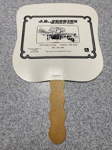 Funeral Mortuary Paper Advertising Fan Jenkins Landover, Maryland