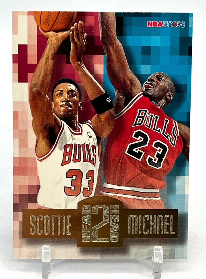 1996-97 NBA обручи - голова 2 головки вставить набор x 10 состояние варьируется (лот 18 из 21) - Изображение 3 из 4