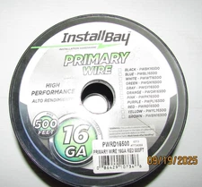 INSTALLBAY PWRD16500 Primary Wire 16 Gauge All Copper Red Coil - 196 ft UNUSED
