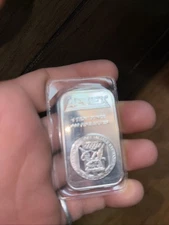 APMEX One Troy Ounce 1 oz Silver Bar  .999 Fine