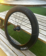 Swiss Side Hadron 800 700C Carbon Clincher Rear Rim Brake Wheel 80mm Black