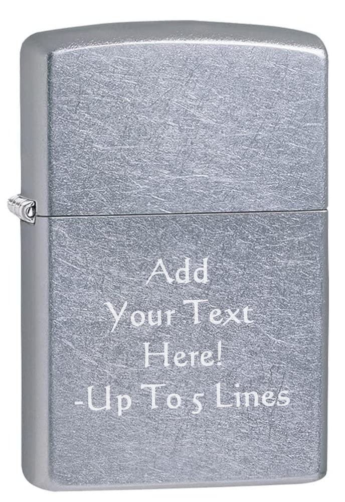 Zippo Lighter- Personalized Custom Message Engrave Street Ch