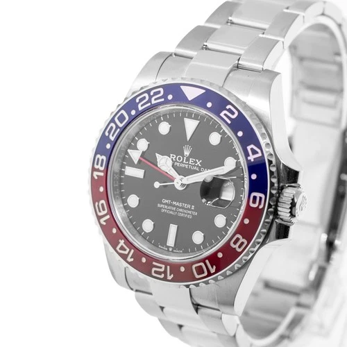 Rolex GMT-Master II 2026 40mm Steel Black Dial & "Pepsi" Red & Blue Bezel 126710