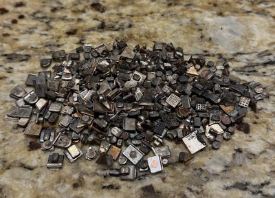 SCRAP CIRCUIT BREAKER CONTACTS- SILVER/COPPER CHIPS. APPROX 11 OUNCES. REFINE