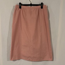 Vintage Pendleton Country Sophisticates Skirt 18 Pink Silk Blend Midi USA C-18