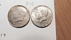 KENNEDY HALF DOLLAR,  40%  SILVER,  1968-D, 1968-D, -----312