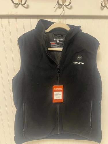 Venustas Heated Fleece Vest Mens L With Battery Pack - product listing photo