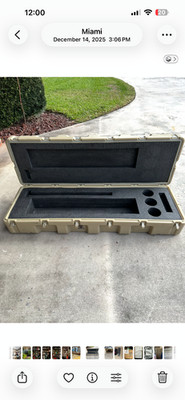 Hardigg Long Transport Case 58''x 13''x 19'' with TA238-1972 breather valve.